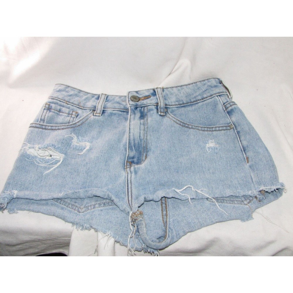 PacSun Women Size High Rise Distressed Jean Short Shorts Jeans Mom Size 25